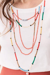 TORO NECKLACE PRINT WHITE T-SHIRT