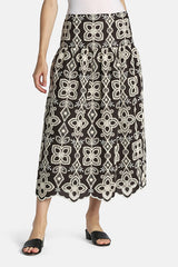 TABULATO EMBROIDERED MAXI SKIRT