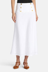 TALENTI WHITE SAILOR MAXI SKIRT