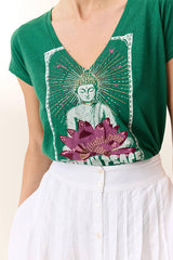 TONTON YOGA EMERALD T-SHIRT