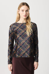 SEQUINS BOATNECK T-SHIRT