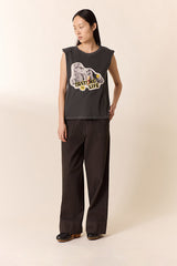DODE TASTY CARBONE SLEEVELESS T-SHIRT