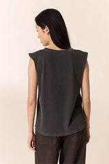 DODE TASTY CARBONE SLEEVELESS T-SHIRT
