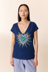 TONTON EXVOTO BLUE T-SHIRT