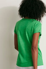 TUILERIES GREEN LINEN T-SHIRT