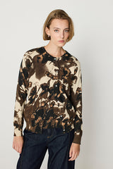 BROWN FLORAL PRINT TWINSET