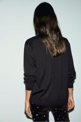 RENE BROWN FINE WOOL CARDIGAN
