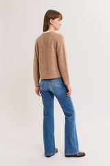RYLA EMBROIDERED COLLAR MOHAIR SWEATER