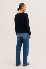 ROSEL RHINESTONES WOOL SWEATER