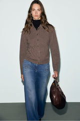 RAYNE COLLAR WOOL CARDIGAN