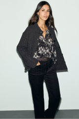 RAFA WOOL CABLE-KNIT CARDIGAN