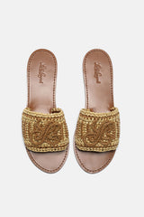 ULIVI RAFFIA STRAP SANDALS