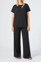 UNNO INTERLOCK JERSEY TROUSERS