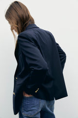 JUNIE DOUBLE-BREASTED BLAZER