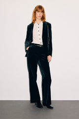 JYNA GREEN VELVET JACKET