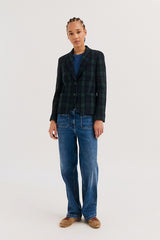JUSTINE CHECKED BLAZER