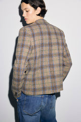 JULIANE CHECKED VIRGIN WOOL JACKET