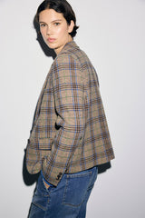 JULIANE CHECKED VIRGIN WOOL JACKET