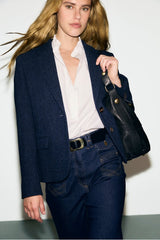 JULIET HERRINGBONE VIRGIN WOOL JACKET