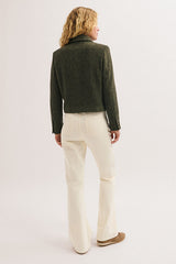 JOYCE VIRGIN WOOL HERRINGBONE JACKET