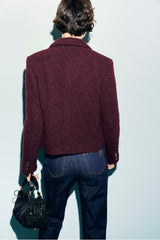 JULIE GOLDEN BUTTONS TWEED JACKET