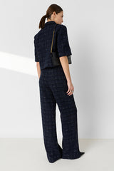 TAE SHORT CHECKED TWEED JACKET