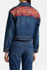 VANINI EMBROIDERED DENIM JACKET