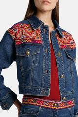 VANINI EMBROIDERED DENIM JACKET