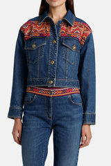 VANINI EMBROIDERED DENIM JACKET