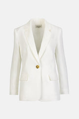 VETRATE CREAM CLASSIC LINEN BLAZER