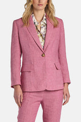 VETRATE PINK CLASSIC LINEN BLAZER