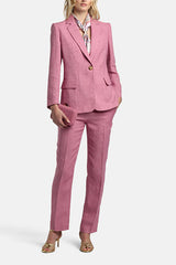 VETRATE PINK CLASSIC LINEN BLAZER