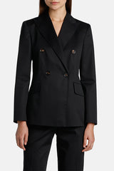 VIGO BLACK DOUBLE-BREASTED BLAZER