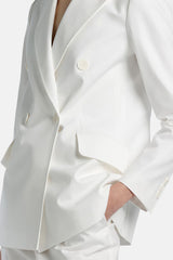 VIGO WHITE DOUBLE-BREASTED BLAZER