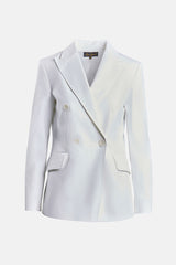 VIGO WHITE DOUBLE-BREASTED BLAZER