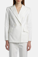 VIGO WHITE DOUBLE-BREASTED BLAZER