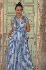 BLUE ROSE BEAULIEU DRESS