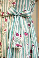 GREEN ROSE BEAULIEU DRESS