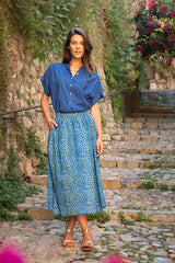 BLUE AZALE PLAIN SHIRT