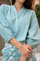 GREEN HELENE PLAIN TOP