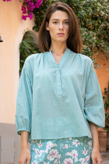GREEN HELENE PLAIN TOP