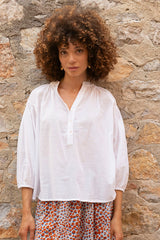 WHITE HELENE PLAIN TOP