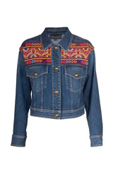 VANINI EMBROIDERED DENIM JACKET