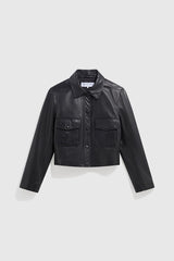 PETRA SHORT DISTRESSED LEATHER JACKET