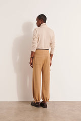 YVES1927-12-B JERSEY MERINO WOOL KNIT CARGO TROUSERS