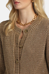 ZAIA GOLD LUREX CARDIGAN