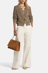 ZAIA GOLD LUREX CARDIGAN