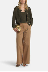 ZAIA GREEN LUREX CARDIGAN