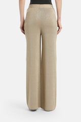 ZAVORRA A GOLD LUREX RELAXED-FIT TROUSERS