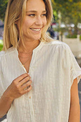 AZALE WHITE AJOURE SHIRT